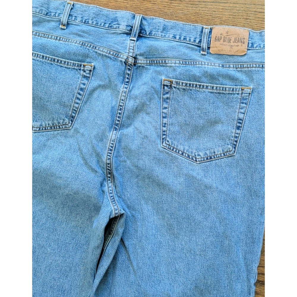 Vintage GAP Jeans Mens 42x30 Wide Leg Baggy Skater Faded Grunge Y2K Stove Pipe - Picture 7 of 7